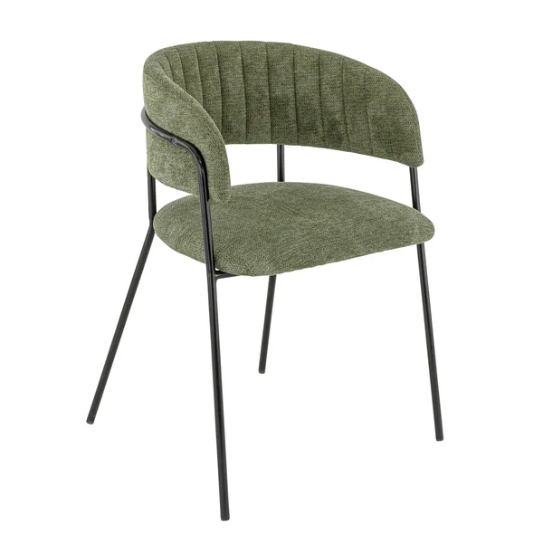 Fauteuils de restaurant en tissu Sileone (lot de 2)