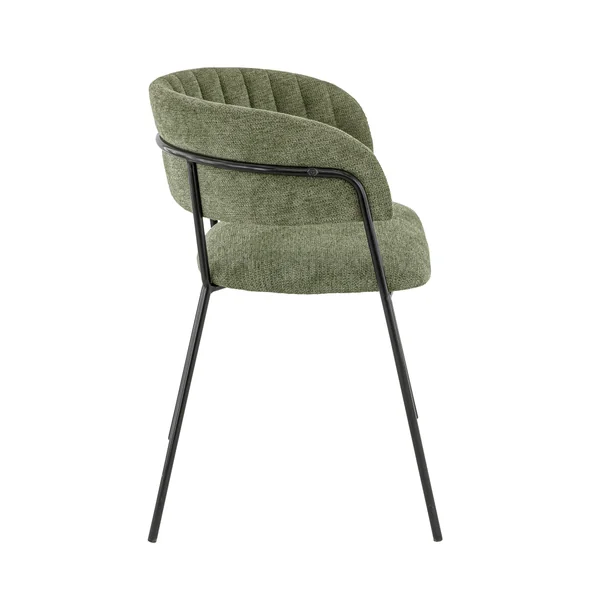Fauteuils de restaurant en tissu Sileone (lot de 2)