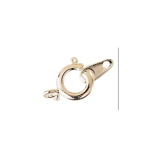 FERMOIRS RESSORT ARGENT 16 MM X 10 PCS
