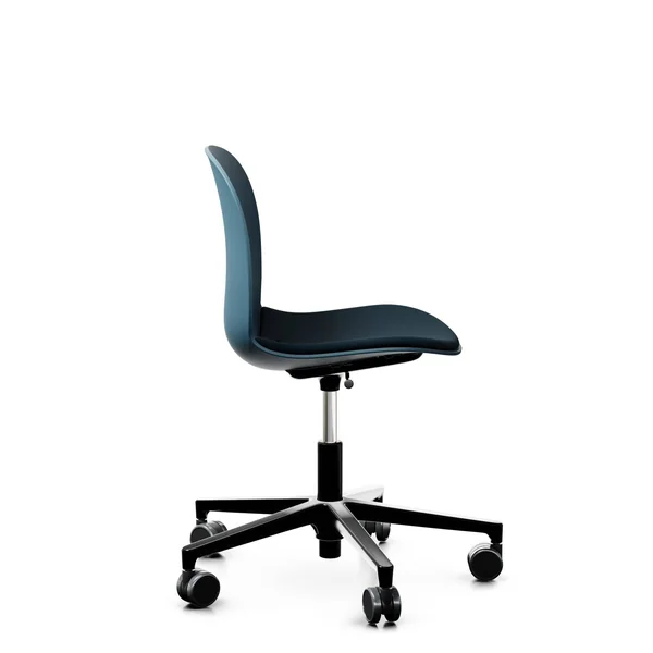 FLOKK Chaise de bureau Noor6070S - Bleu Pétrole - Roulettes pour sol dur