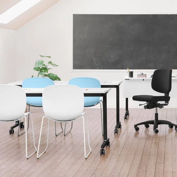 FLOKK Table rabattable U-Connect - Plateau Blanc/Pieds Blancs - 160 x 80 cm