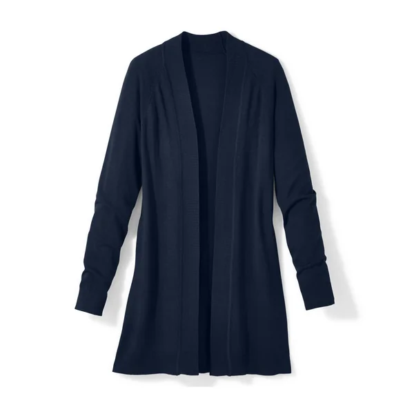 Gilet porter ouvert, manches longues, marine