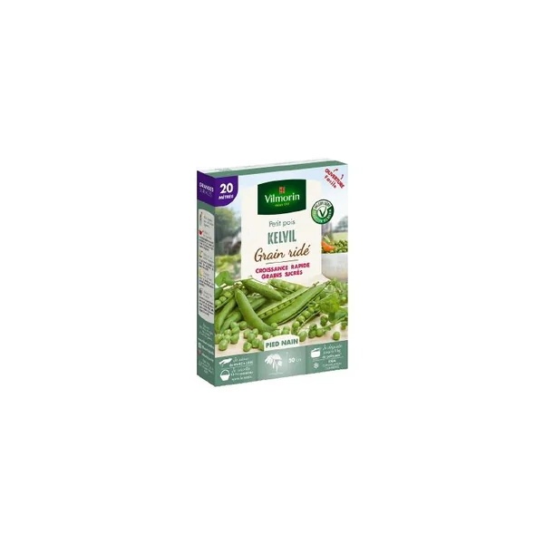 Graines de Pois Kelvil grain ridé bio Ferme de Sainte Marthe - graines à semer 20 mètres