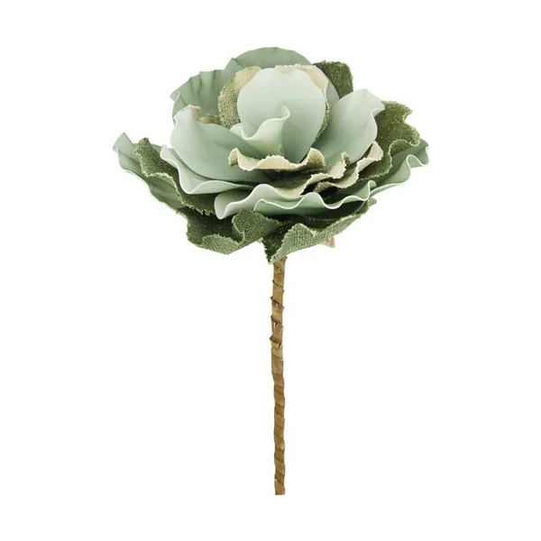 Grande fleur verte en mousse coloris vert foncé - 25 x 77 cm