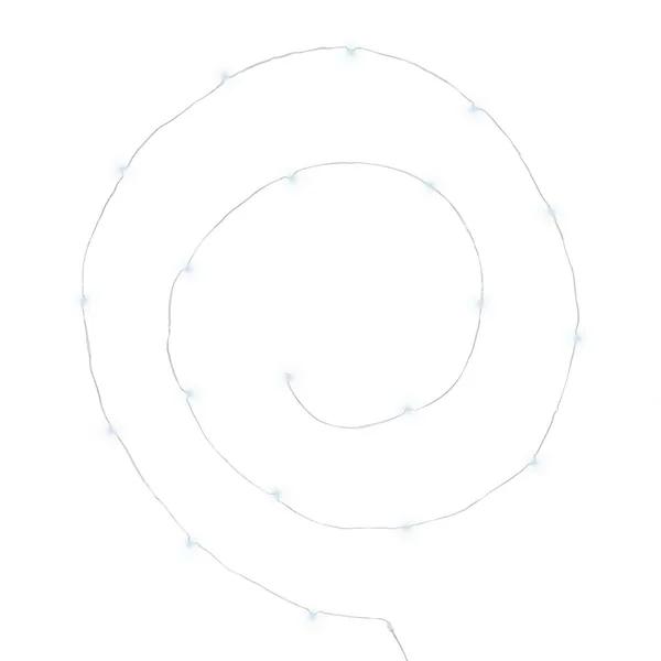 GUIRLANDE 20 MICRO LED ARGENT BLANC FROID L.190CM