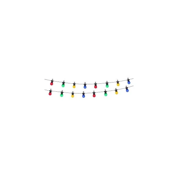 GUIRLANDE SOLAIRE 20 BOULES MULTICOLORE L.6.8M