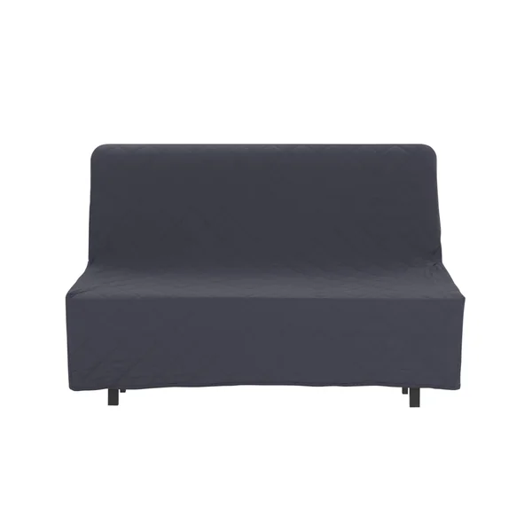 Housse canapé BZ coton bachette uni matelassé, gris anthracite