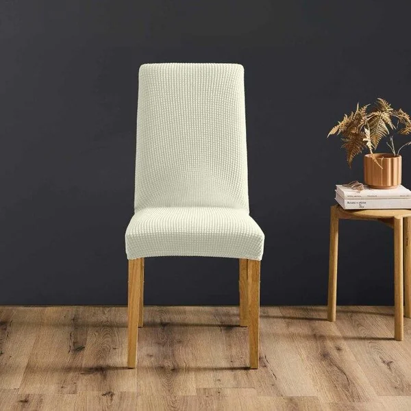 HOUSSE CHAISE 40X40X65CM GAUFRE UNI EXTENS. SACHA BLANC