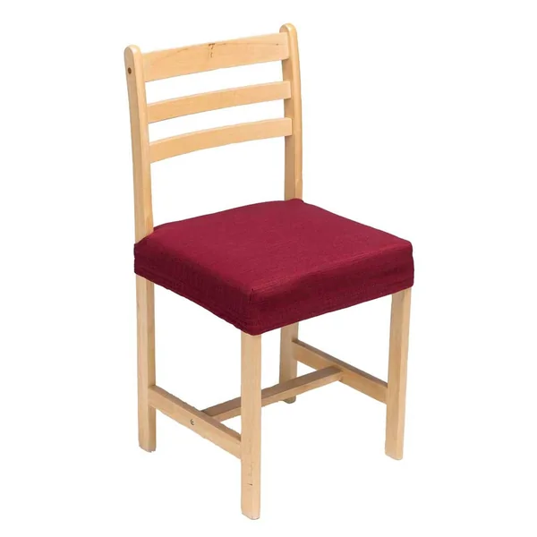 Housse chaise unie extensible - housse intégrale ou assise seule, bordeaux
