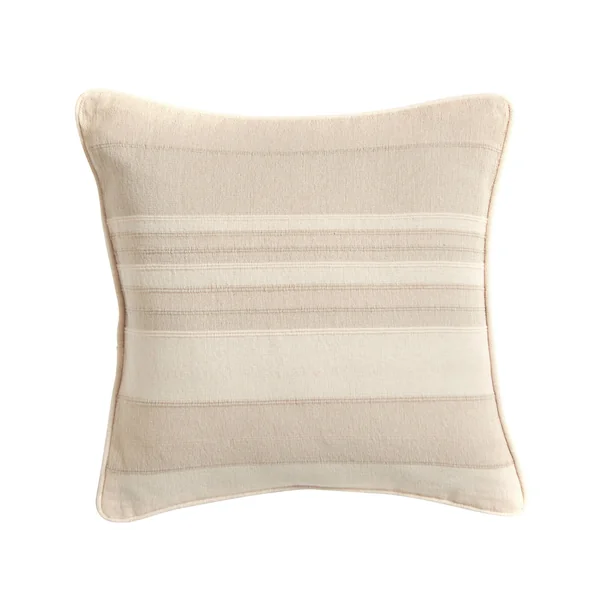 Housse coussin multicolore coton tissage artisanal - lot de 2, sable