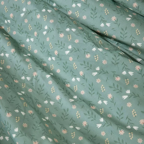 Housse de couette coton bio Verlaine - Céladon - 260 x 240 cm