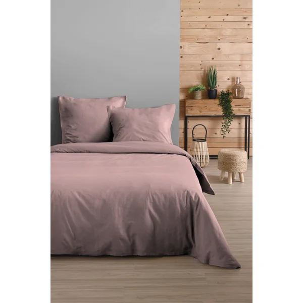 HOUSSE DE COUETTE EDEN VIEUX ROSE 200X210