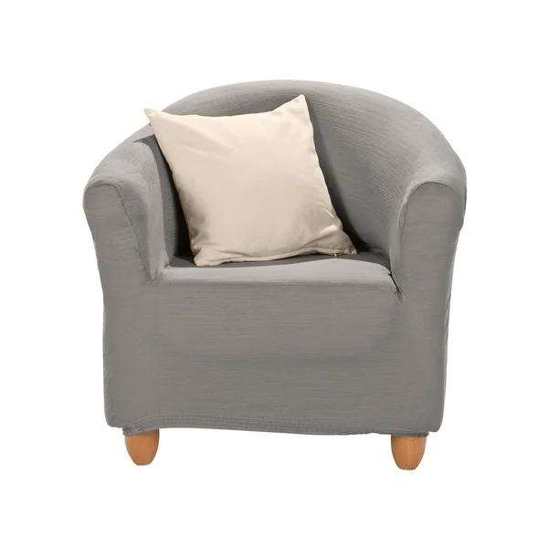 Housse extensible unie spéciale fauteuil cabriolet, gris perle