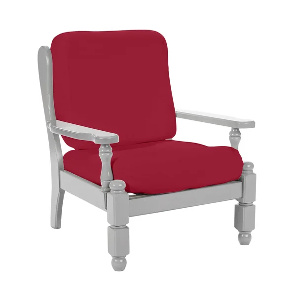 Housse extensible unie spéciale fauteuil rustique, bordeaux