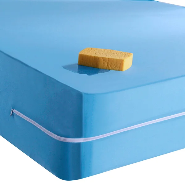 Housse matelas imperméable extensible, bleu