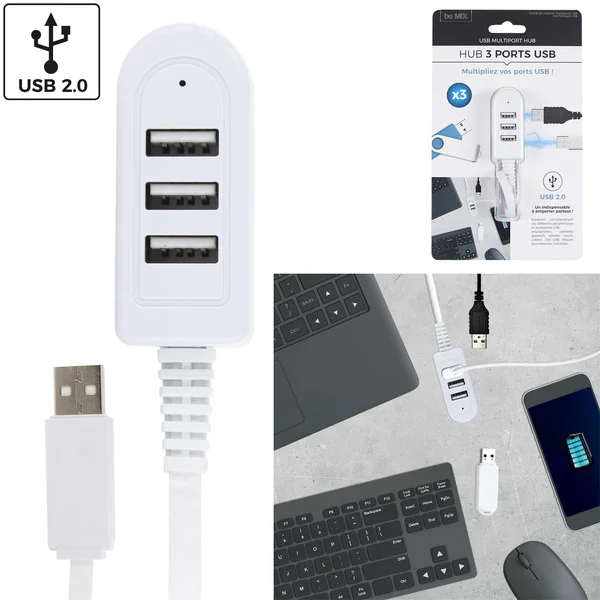 HUB MULTIPORT USB X3