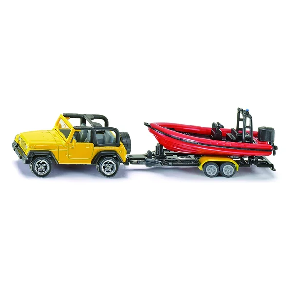 Jeep avec bateau