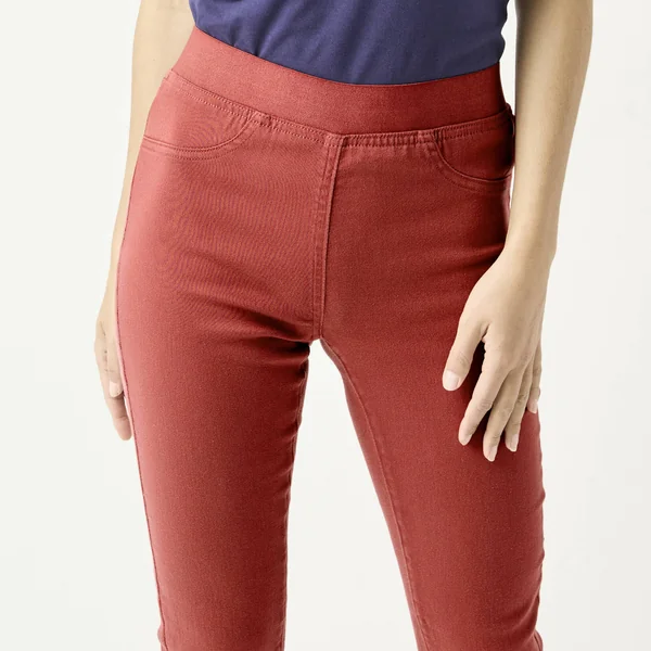 Jegging grande stature - taille élastiquée ultra confort, tomette