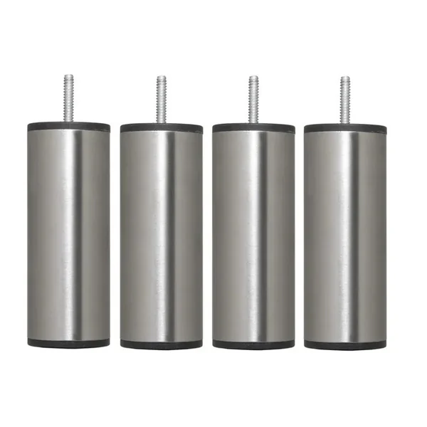 Jeu de 4 pieds en inox brossé H 14.5 cm Dreamea