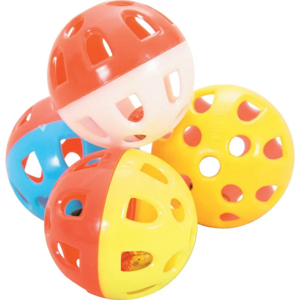 Jouets avec grelot pour chat coloris multicolore Zolux - Ø 3 cm x 4