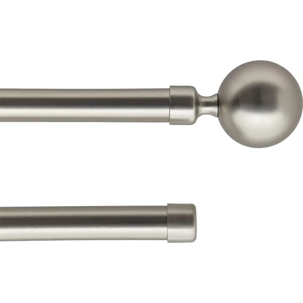 KIT EXT 120 210CM D.19MM DOUBLE BARRES EMBOUT PALOMA ARGENT