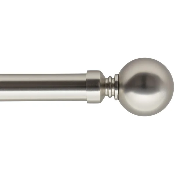 KIT EXT 120 210CM D.28MM EMBOUT BOULE ARGENT MAT