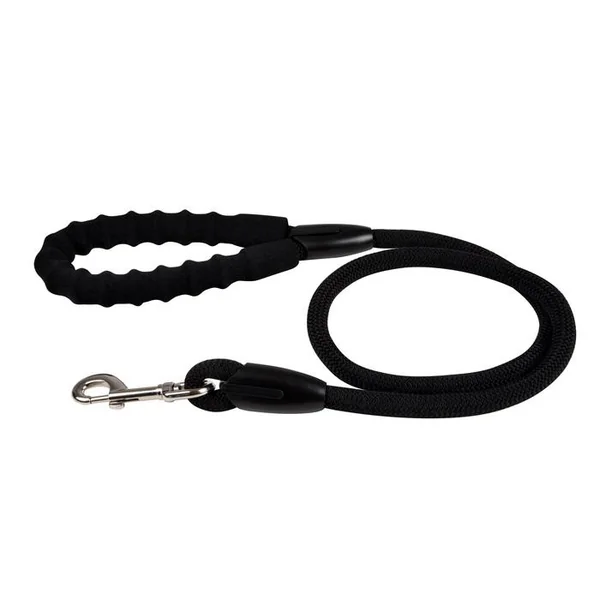 LAISSE CORDE AVEC POIGNEE 120X1.3CM ESSENTIEL NOIR