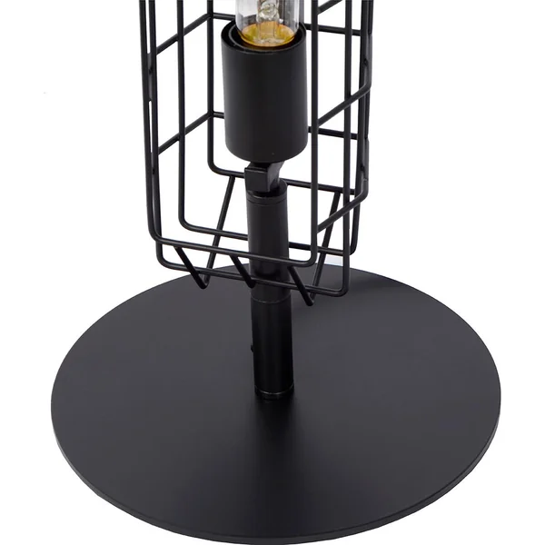 Lampadaire industriel 2xE27 noir Poppy