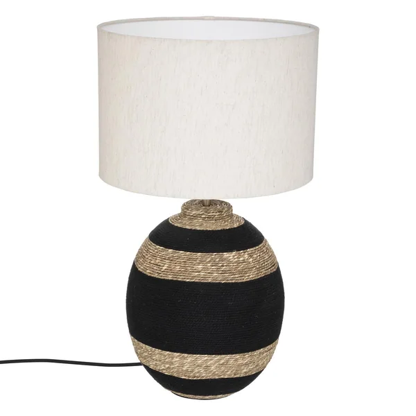 LAMPE BOULE JORIK IVOIRE H.58CM