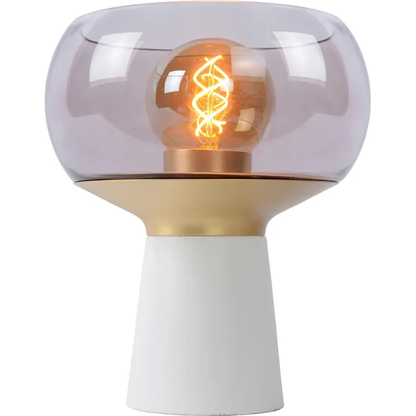 Lampe de table vintage salon blanc 1xE27 Global