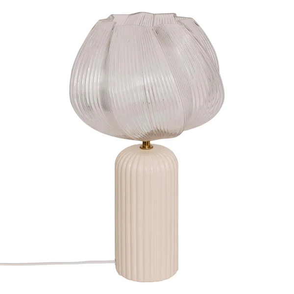 LAMPE PHYLAS CERAMIQUE BEIGE D.27.5X45.5CM
