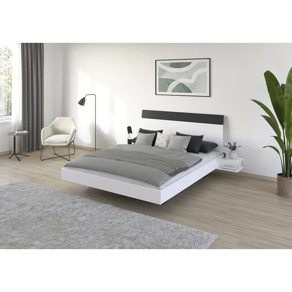 Lit adulte avec chevets contemporain Julietta