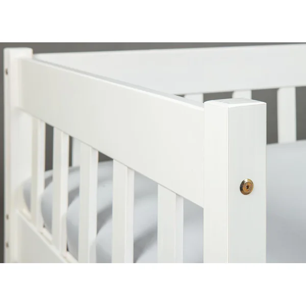 Lit banquette style nature en pin blanc Jerrico