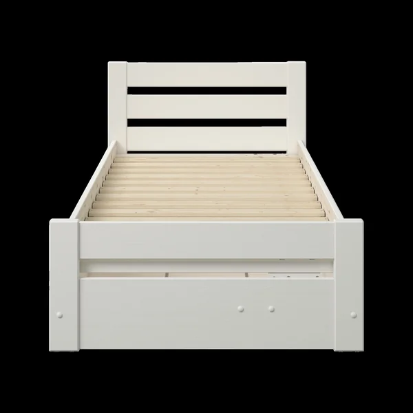 Lit coffre enfant bois massif Thib