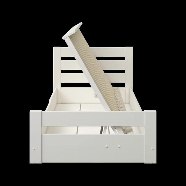 Lit coffre enfant bois massif Thib