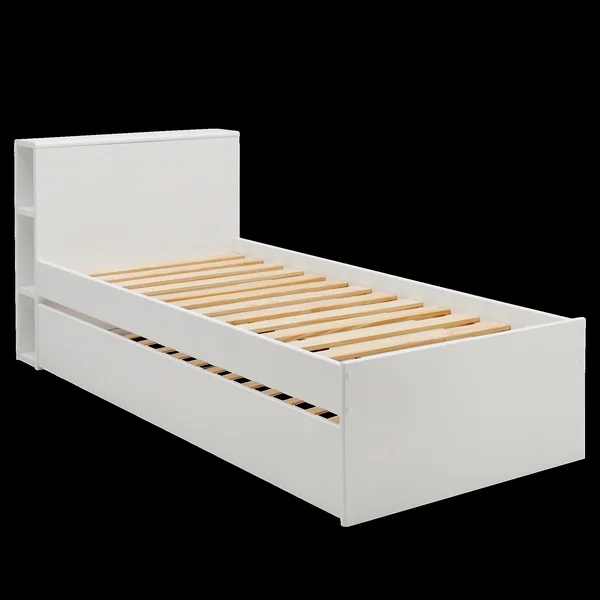 Lit gigogne bois massif Sebastian - Blanc