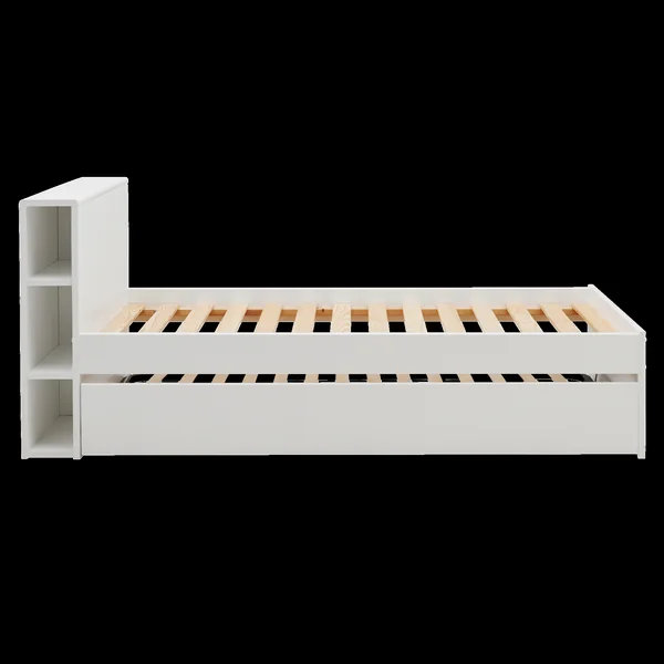 Lit gigogne bois massif Sebastian - Blanc