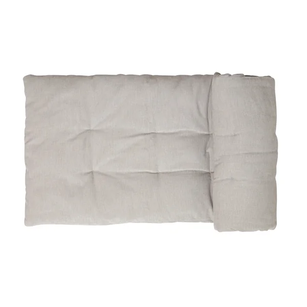 Long coussin de canapé chenille, gris perle