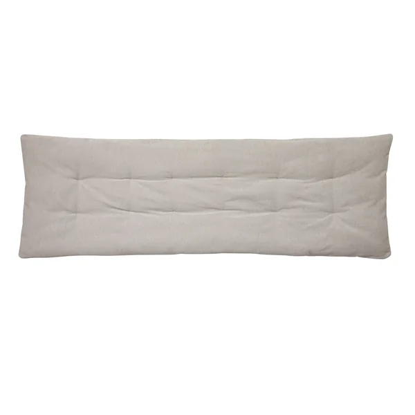 Long coussin de canapé chenille, gris perle