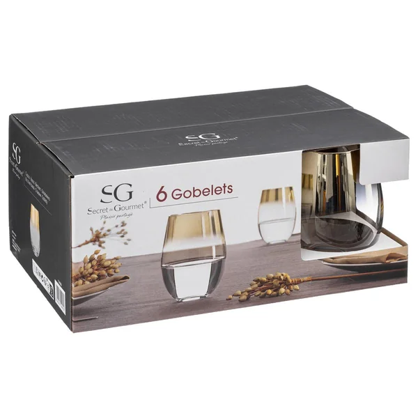LOT 6 GOBELETS BAS ARYA OR 54CL