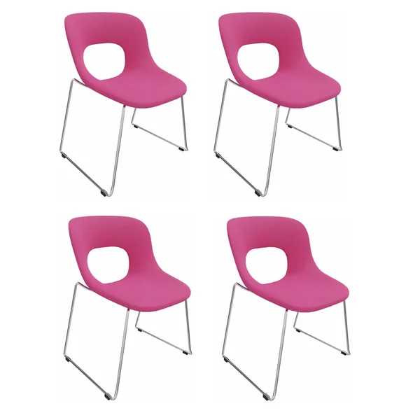 Lot de 2 chaises d'accueil en tissu Istanbul