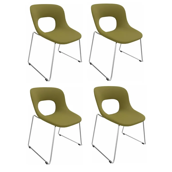 Lot de 2 chaises d'accueil en tissu Istanbul
