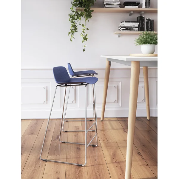 Lot de 4 tabourets pieds métal Cador