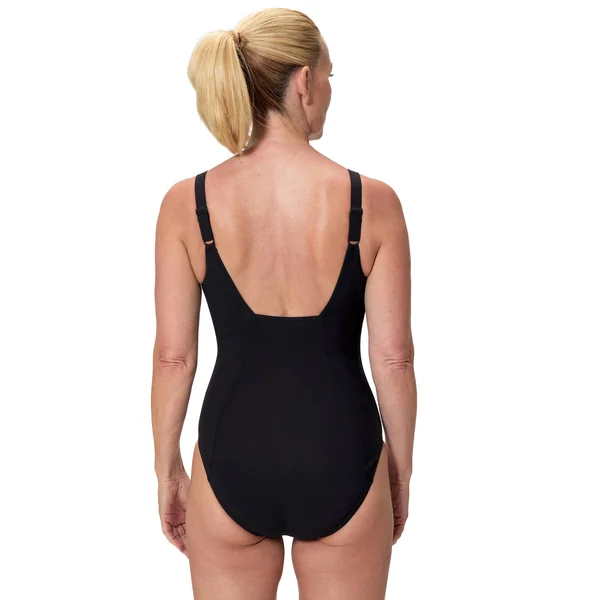 Maillot de bain 1 pièce Contour Eclipse Speedo®, noir / rose