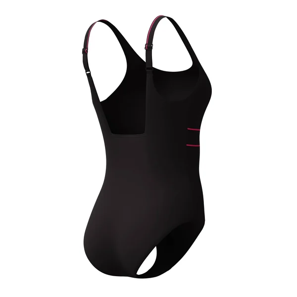 Maillot de bain 1 pièce Contour Eclipse Speedo®, noir / rose