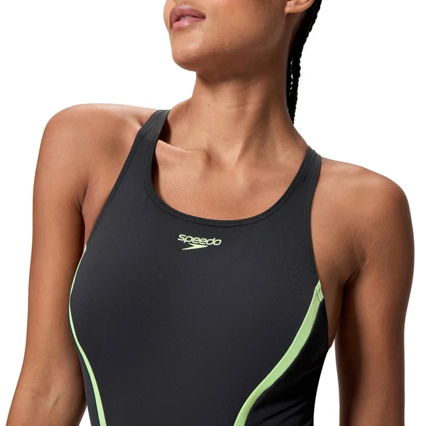 Maillot de bain 1 pièce Medalist Splice Speedo®, noir / vert