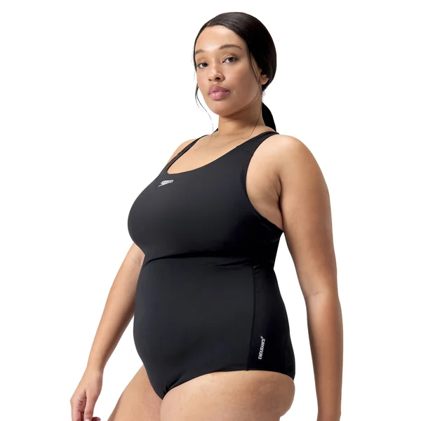 Maillot de bain 1 pièce Medalist spécial grande taille, noir