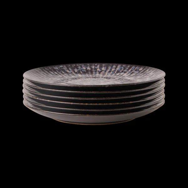 MARIA PT TERRACOTA Lot de 6 Assiettes plates Canelé Anadia