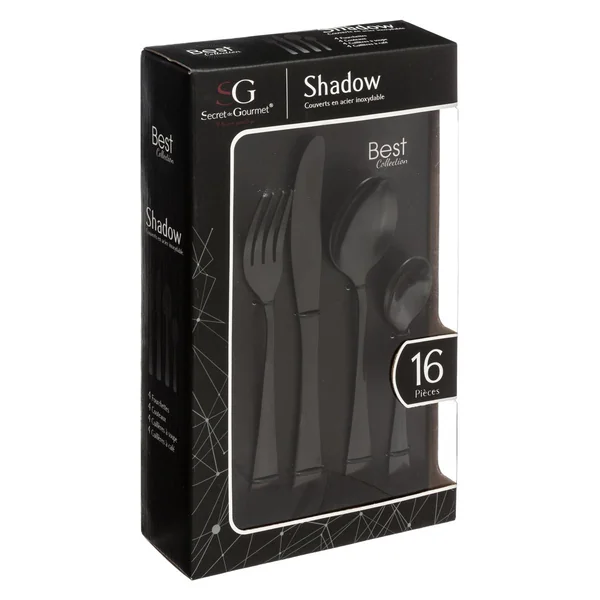 MENAGERE INOX 16 PIECES SHADOW