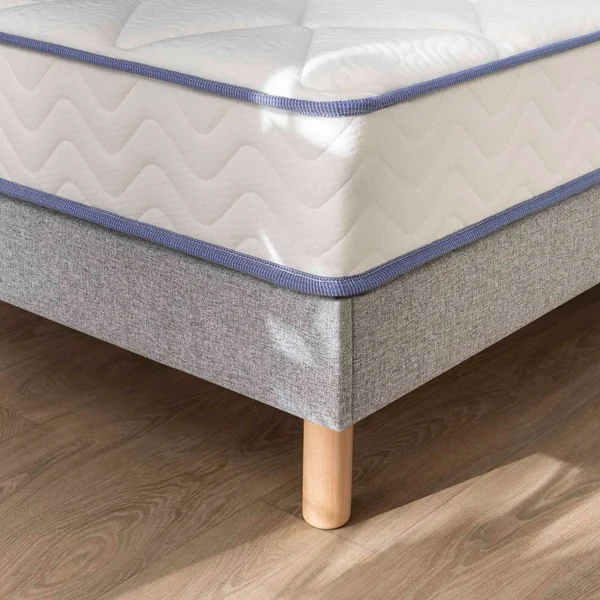 MERINOS Ensemble sommier et matelas Sweety - Gris - 90 x 190 cm